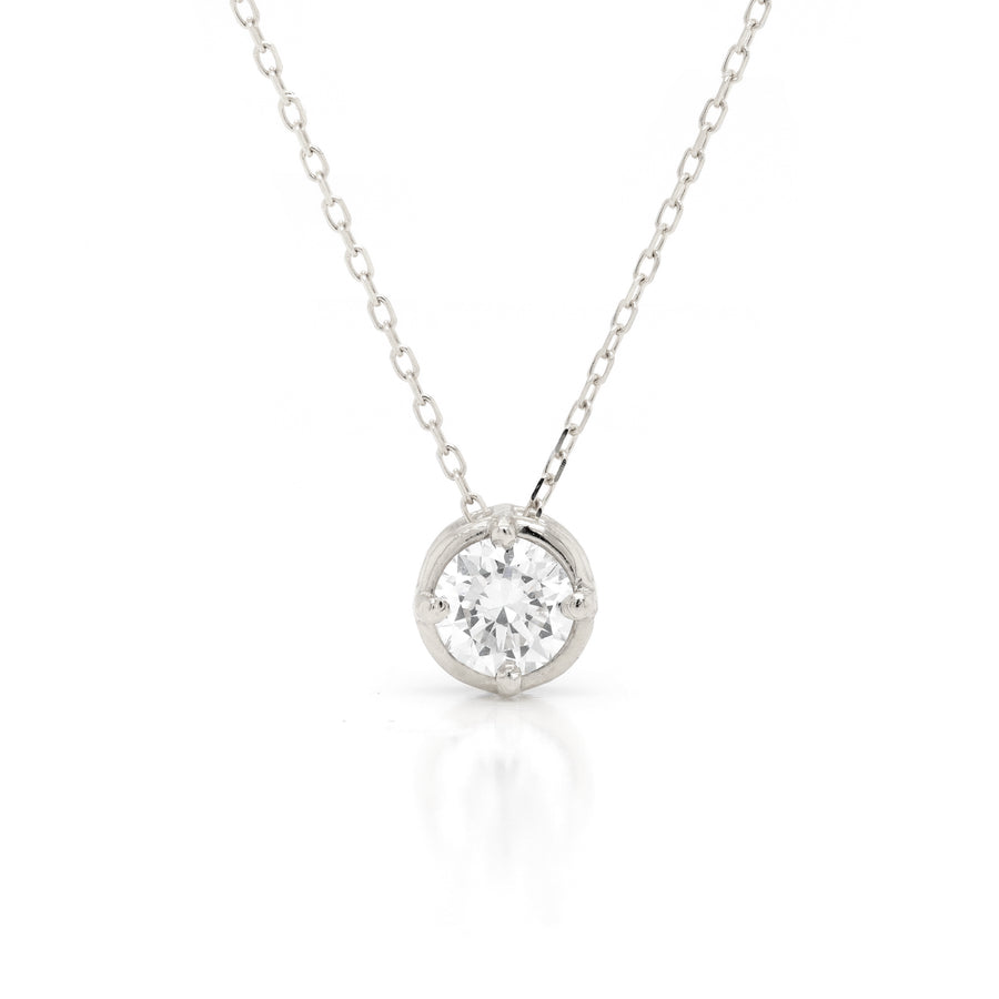 Round Slider Necklace | Large Diamond