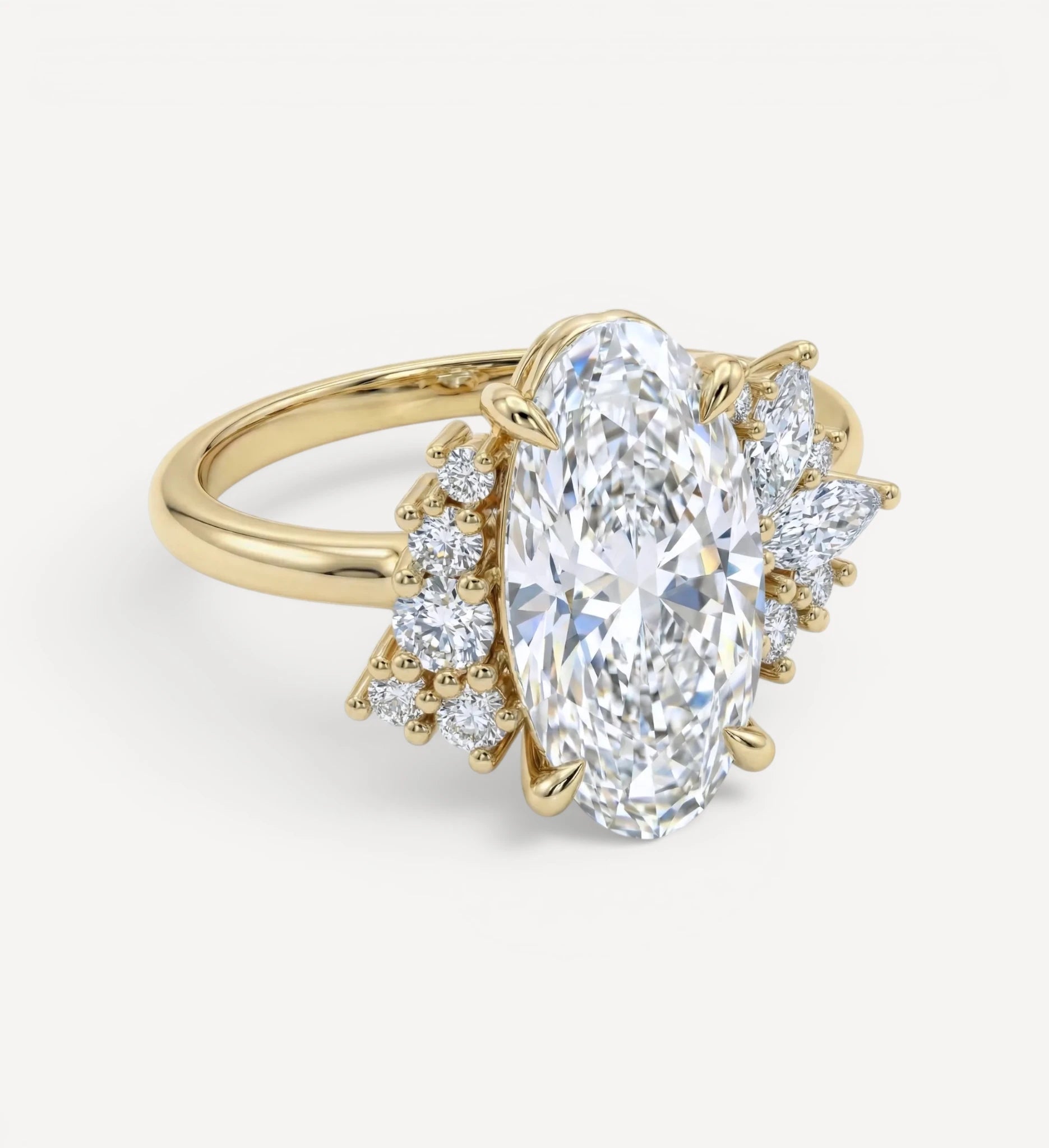 Maude Cluster Ring | Moval diamond