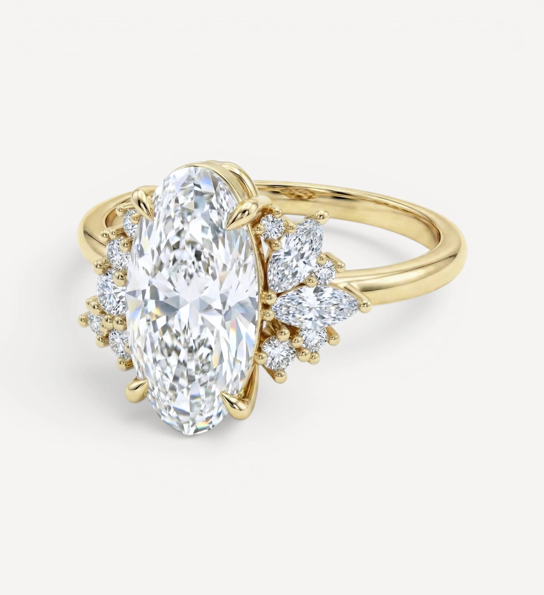 Maude Cluster Ring | Moval diamond