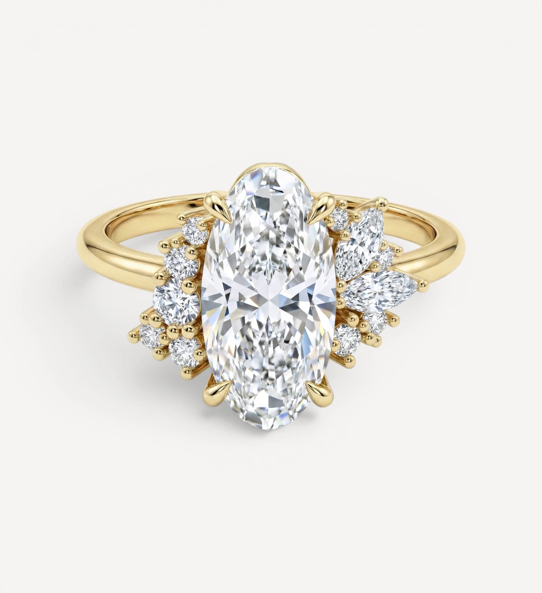 Maude Cluster Ring | Moval diamond