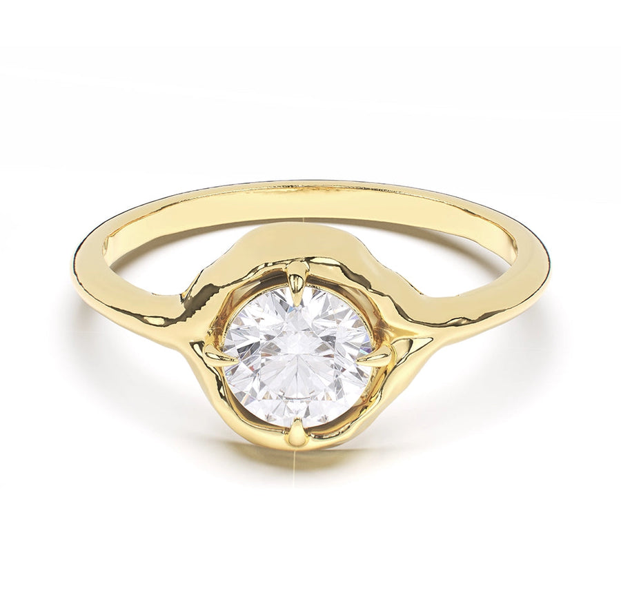 Organic Solitaire | round diamond