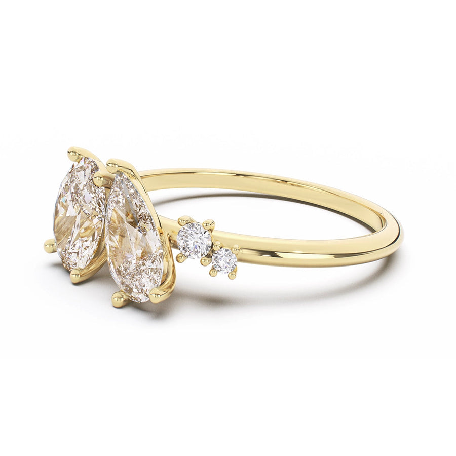 1.20ct Natural Champagne Diamond Cluster | One Of A Kind