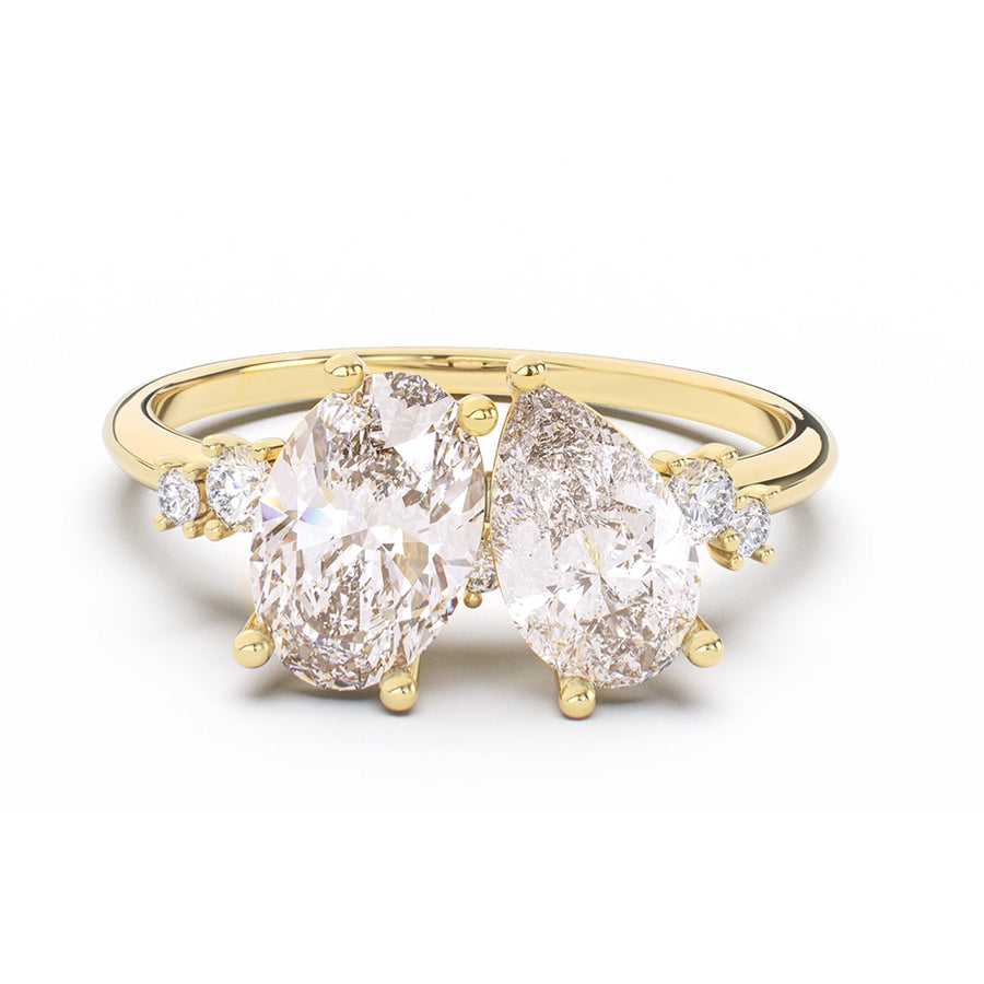 1.20ct Natural Champagne Diamond Cluster | One Of A Kind