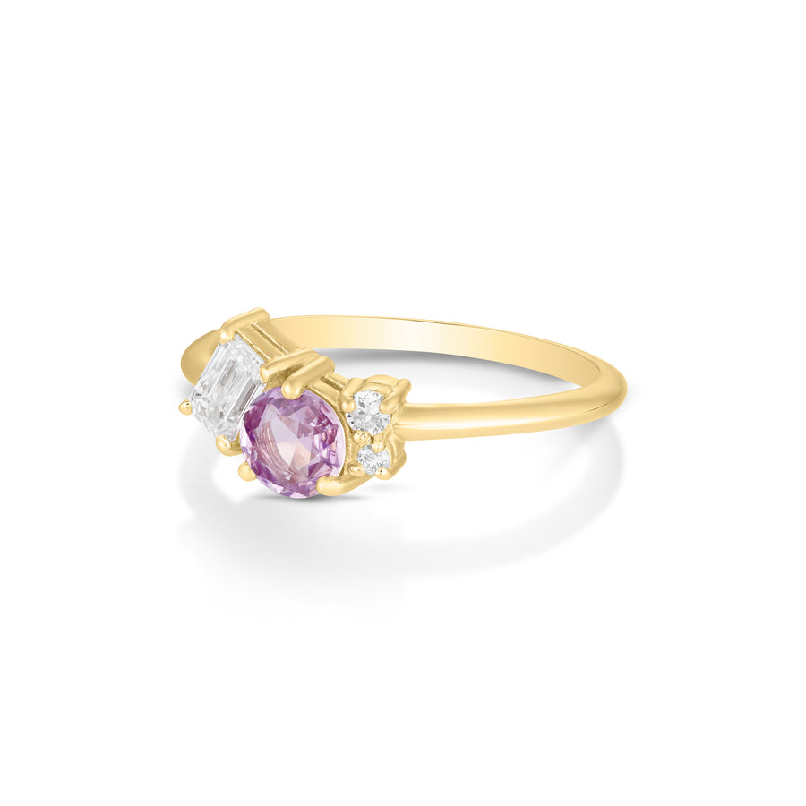 Rosa Cluster Ring II | sapphire & diamond