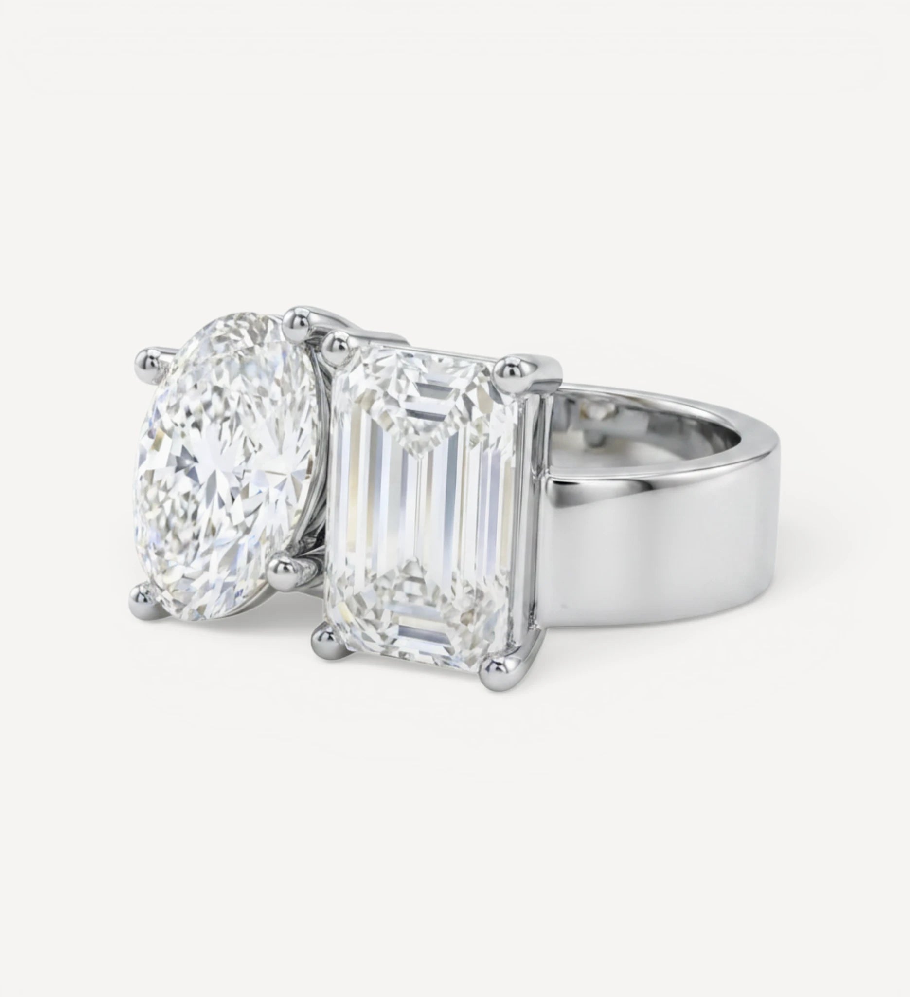 Signature Toi et Moi | Oval & Emerald