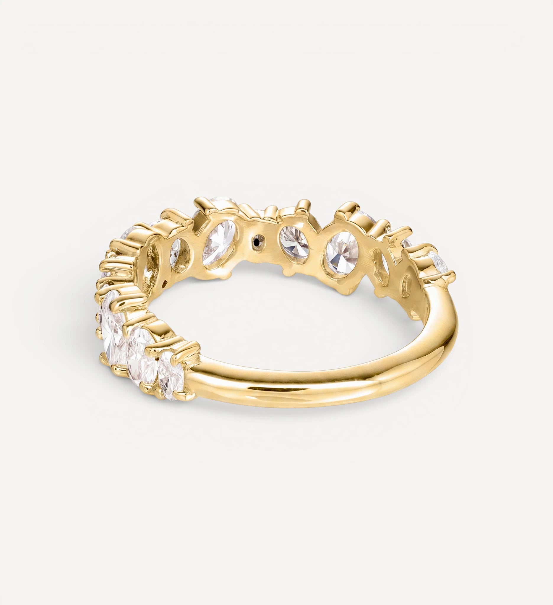 Oval Cluster Eternity ring | diamond