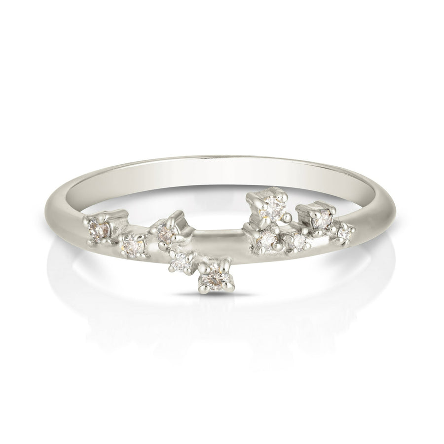Ayla ring | champagne diamonds - wide