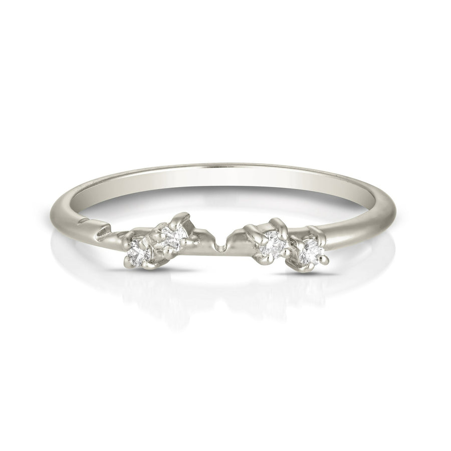 Entwine Ring Set | White diamonds