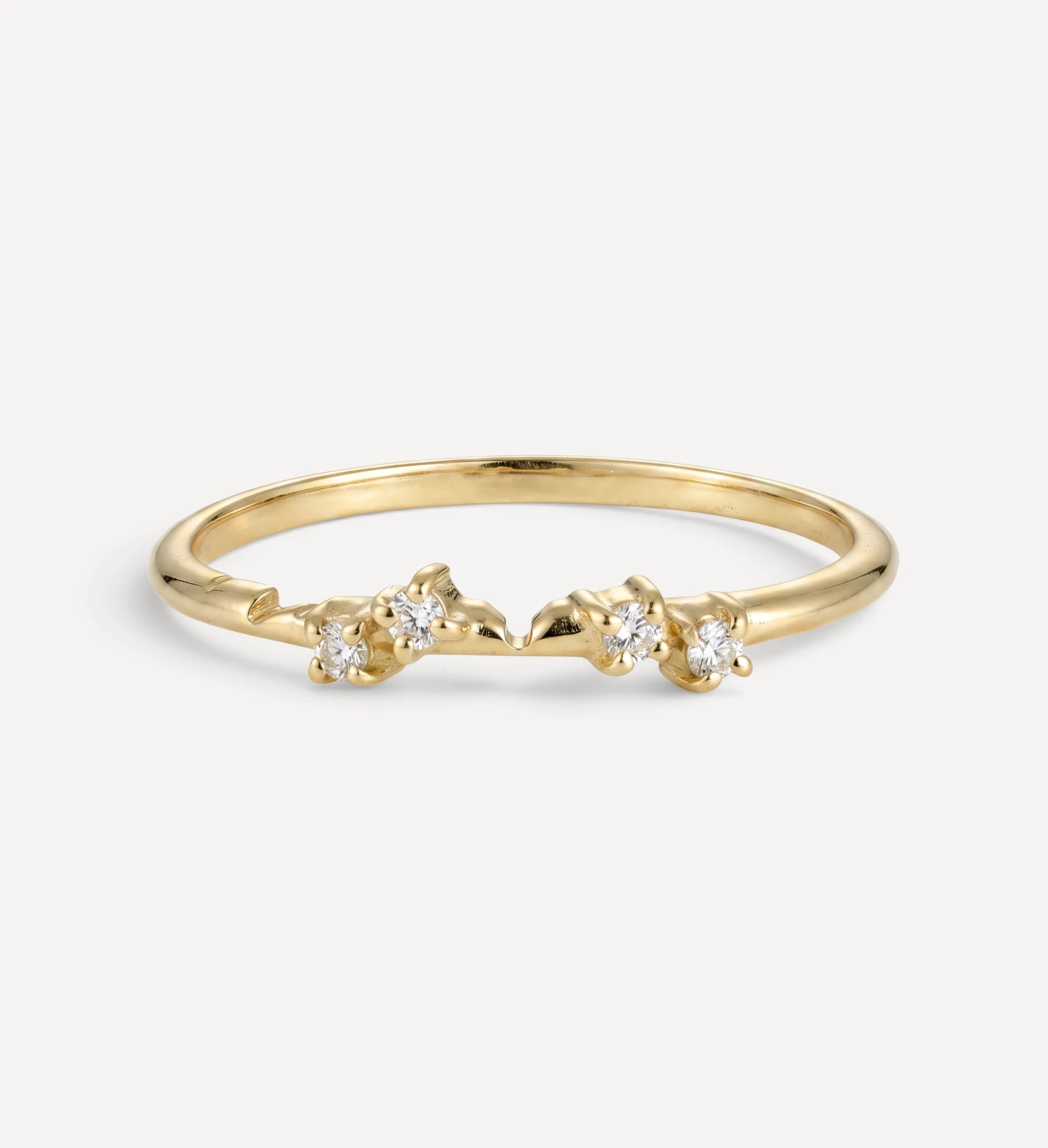 Entwine Ring Set | White diamonds