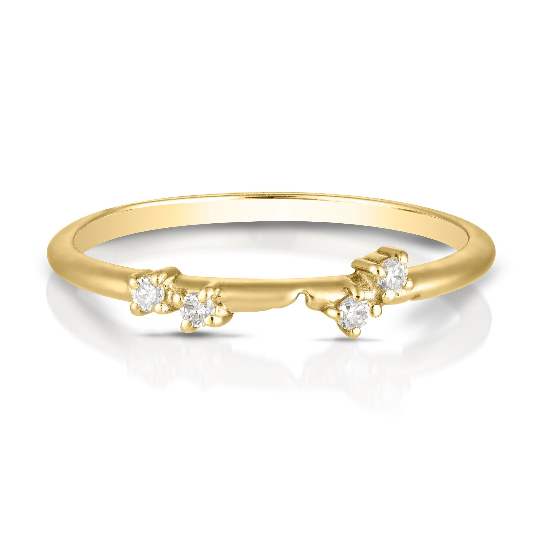 Entwine Ring Set II | White diamonds