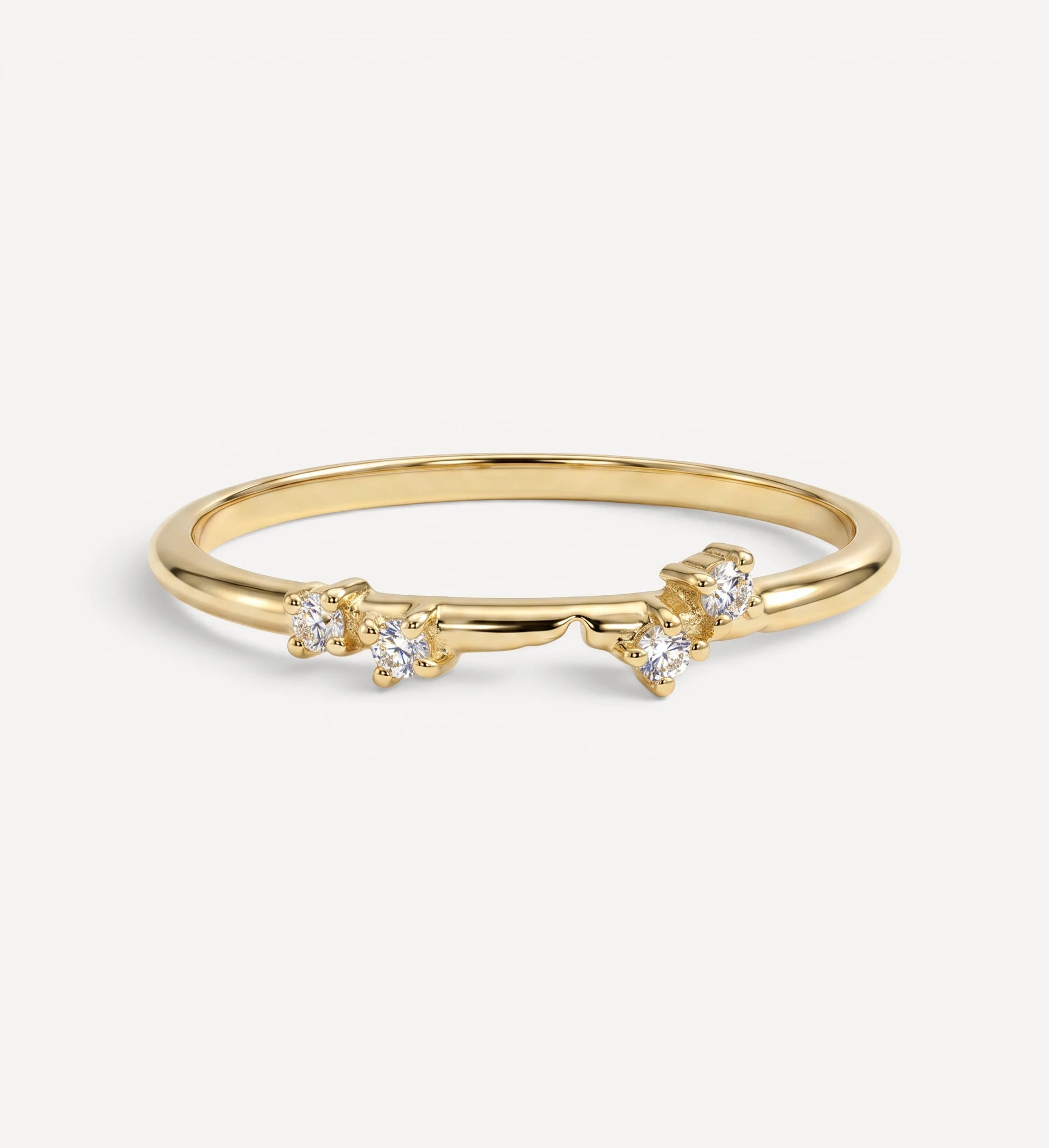 Entwine Ring Set | White diamonds