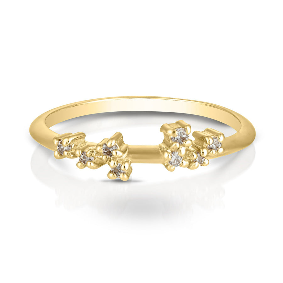 Ayla ring | champagne diamonds