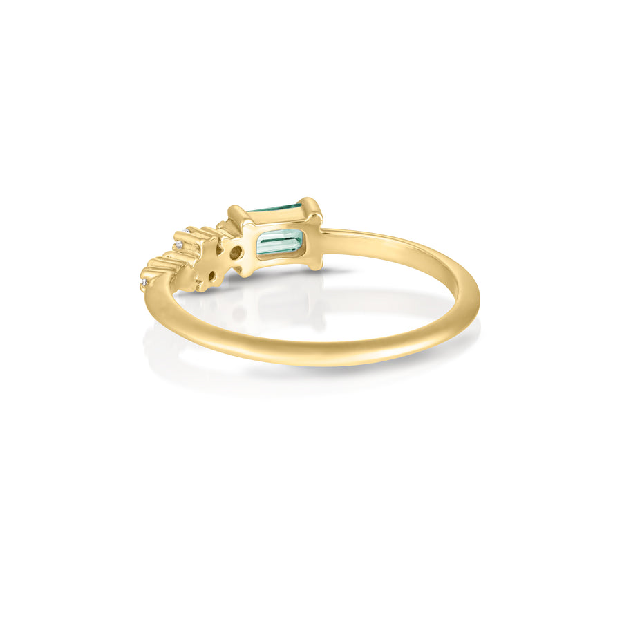 Efina ring | green sapphire