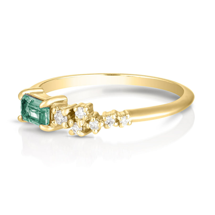 Efina ring | green sapphire