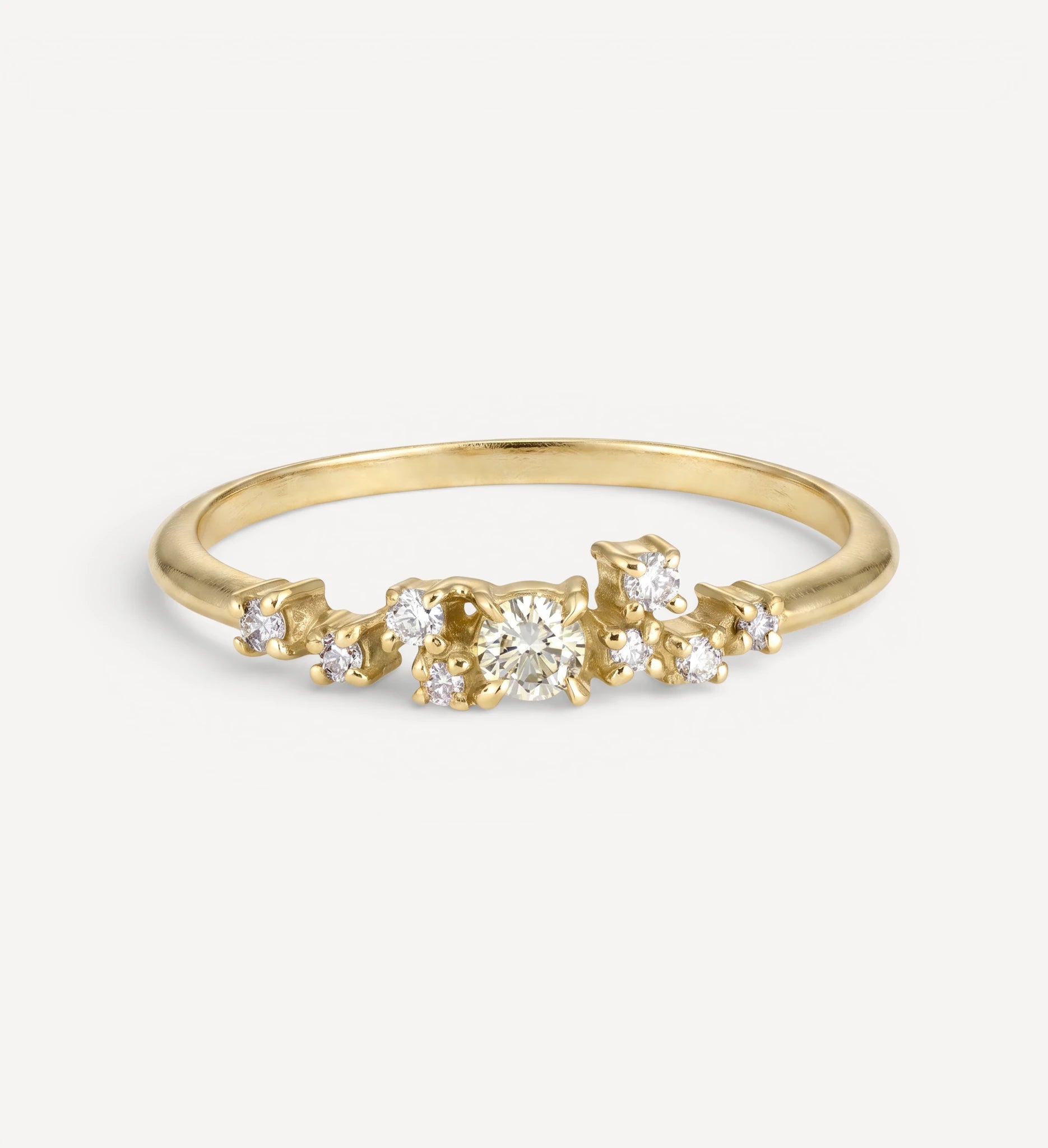 Esma ring II | champagne diamonds