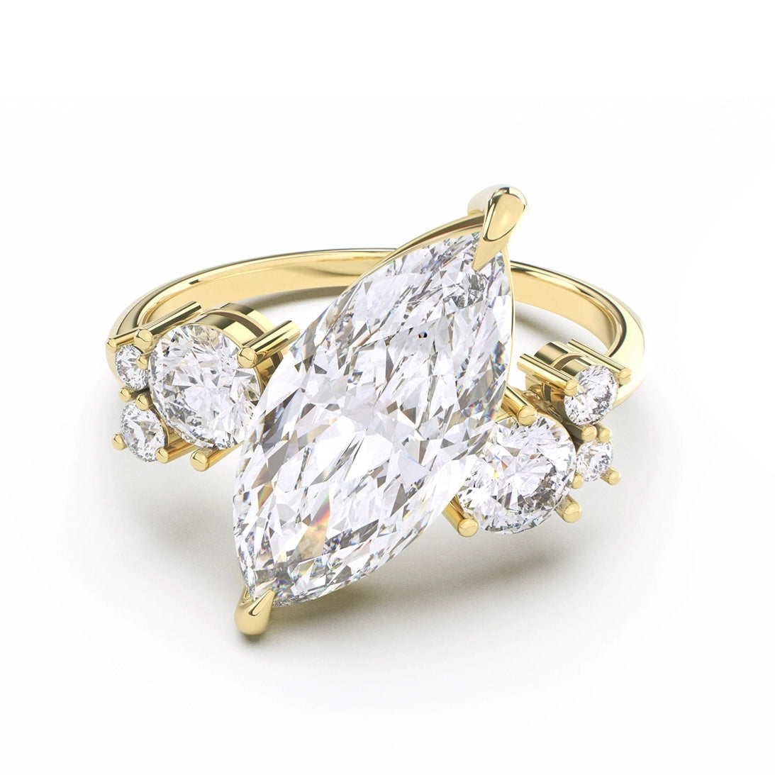 Winifred Diamond Cluster | Marquise