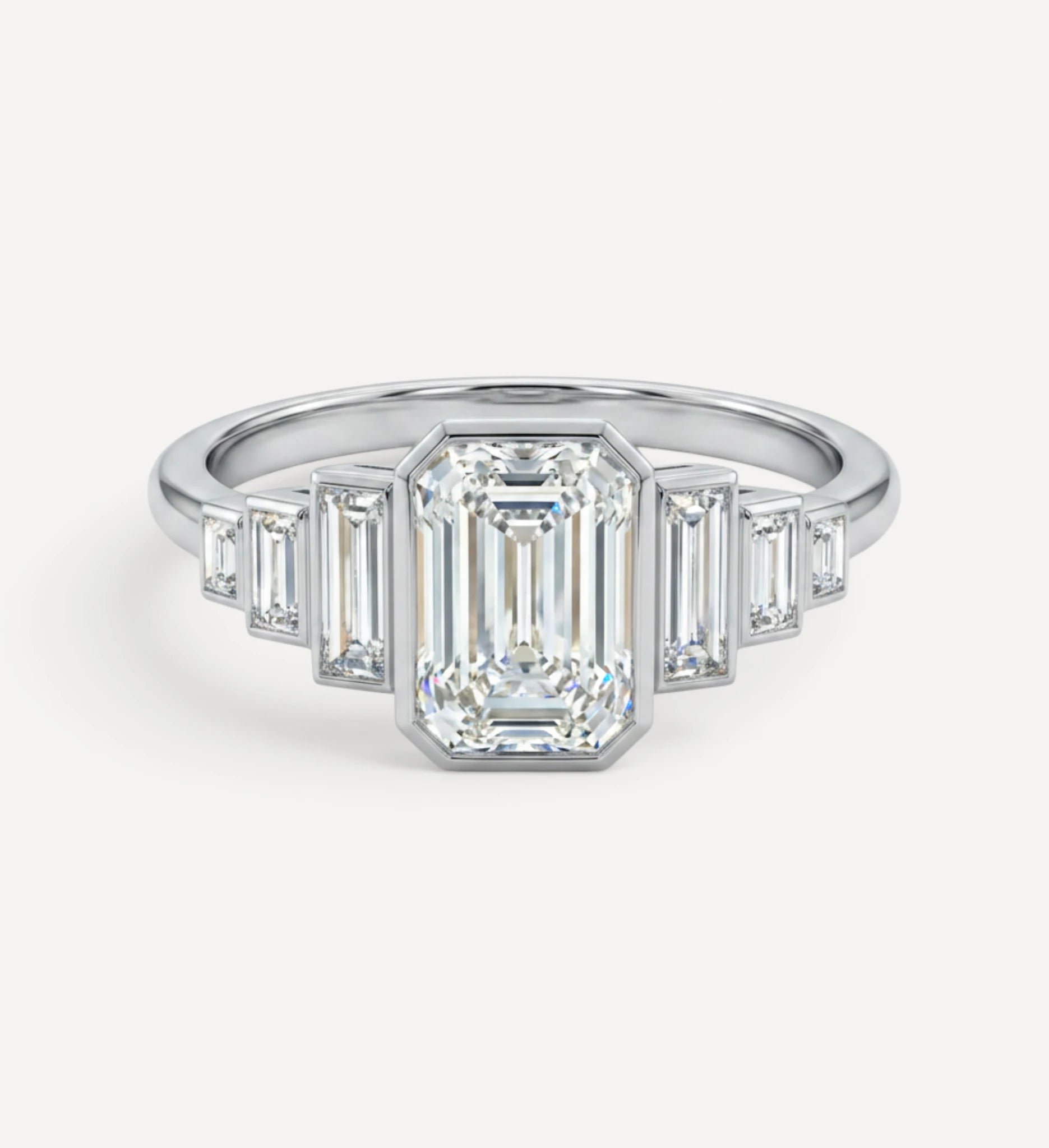 Nola Ring | Emerald Diamond