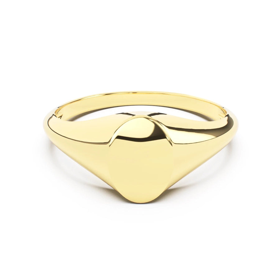 Oval Signet II | Engraved Initial