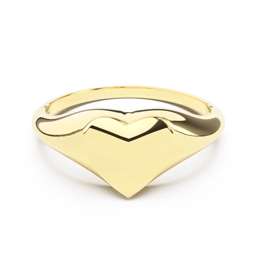 Heart Signet II | Engraved Initial