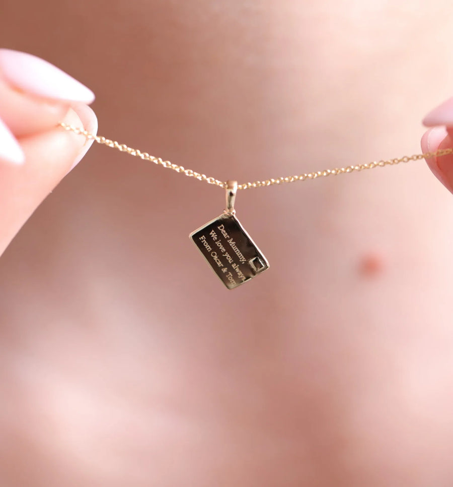 Vintage Love Letter Necklace II | Engraved