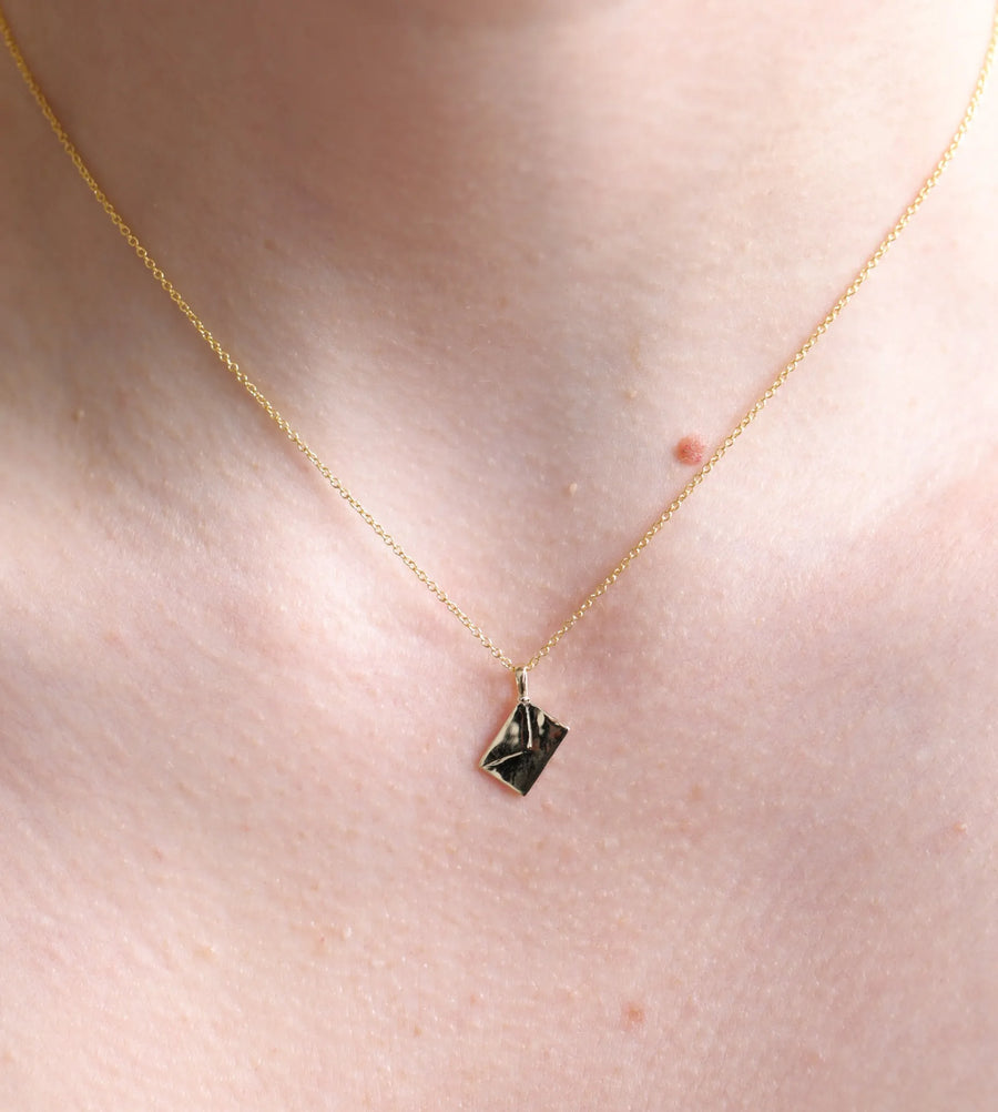 Vintage Love Letter Necklace II | Engraved