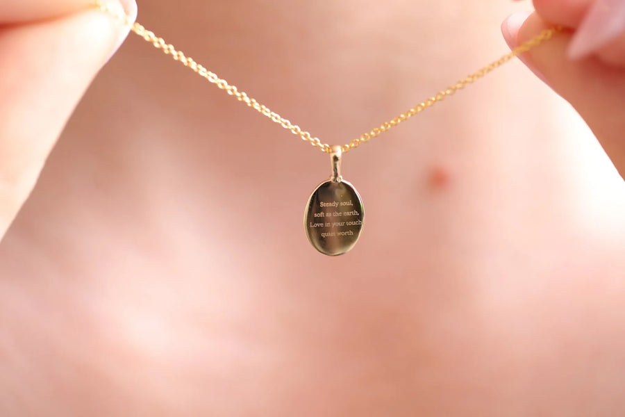 Zodiac Poem Necklace II | Oval