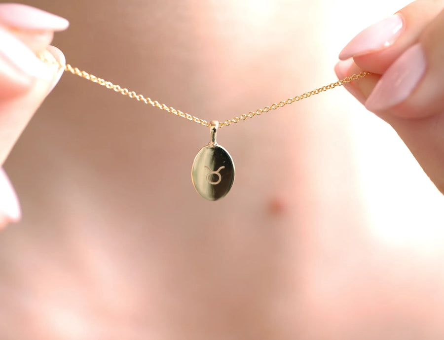 Zodiac Poem Necklace | Oval