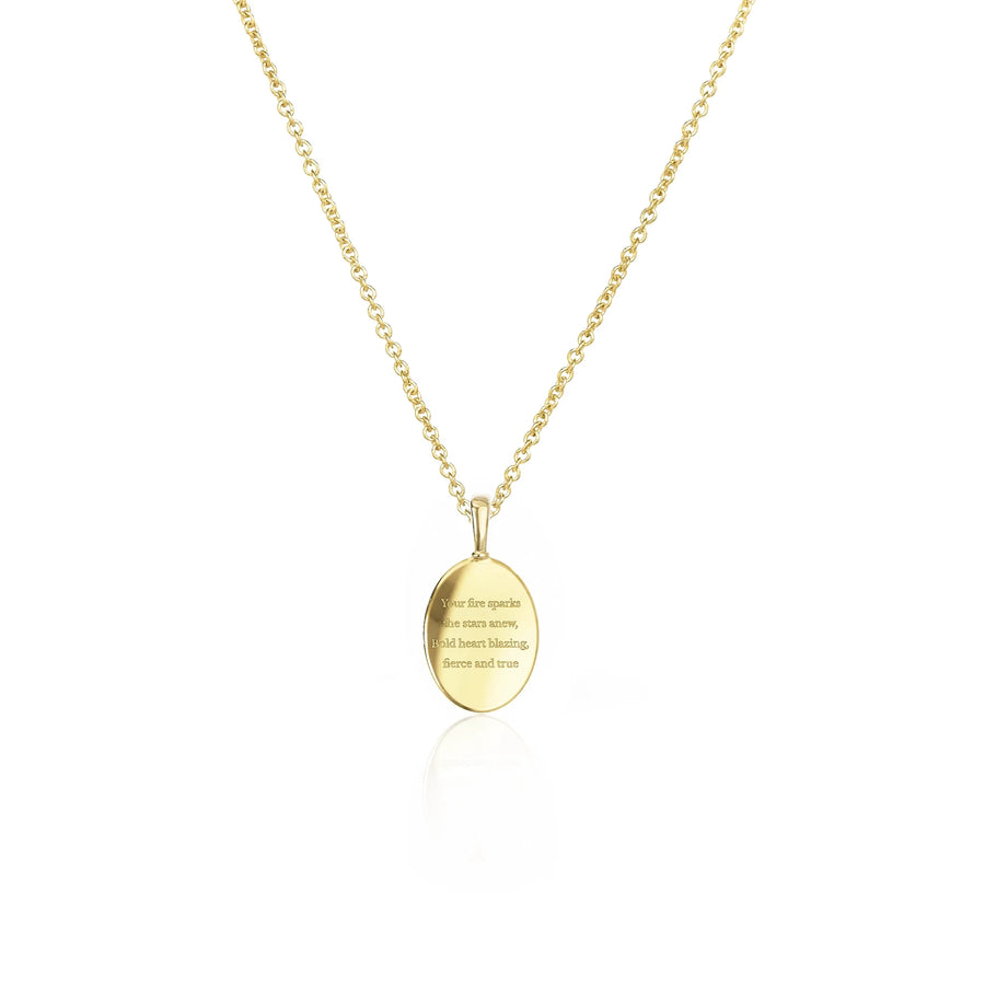 Zodiac Poem Necklace II | Oval