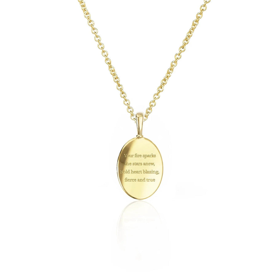 Zodiac Poem Necklace II | Oval