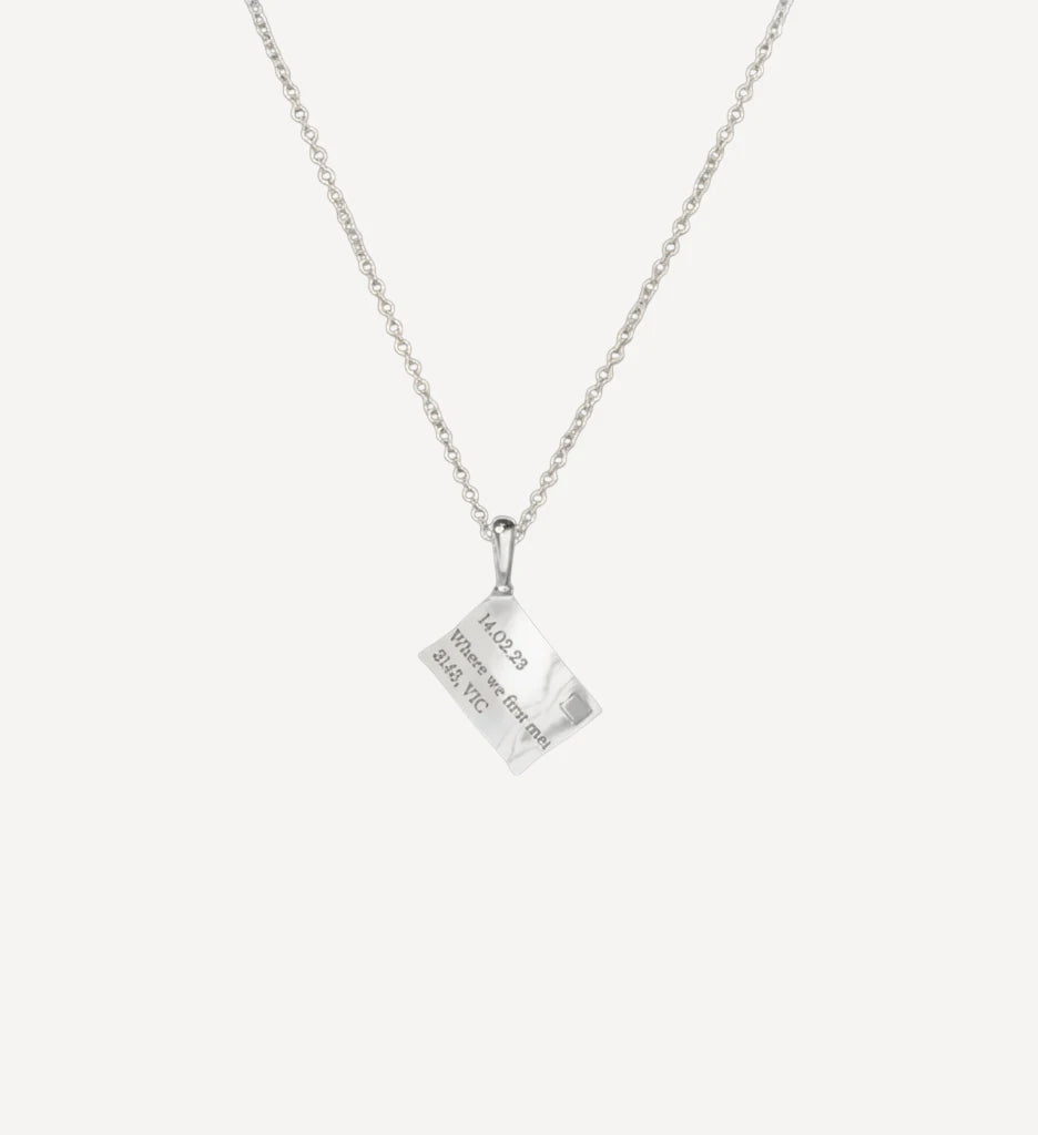 Vintage Love Letter Necklace | Engraved