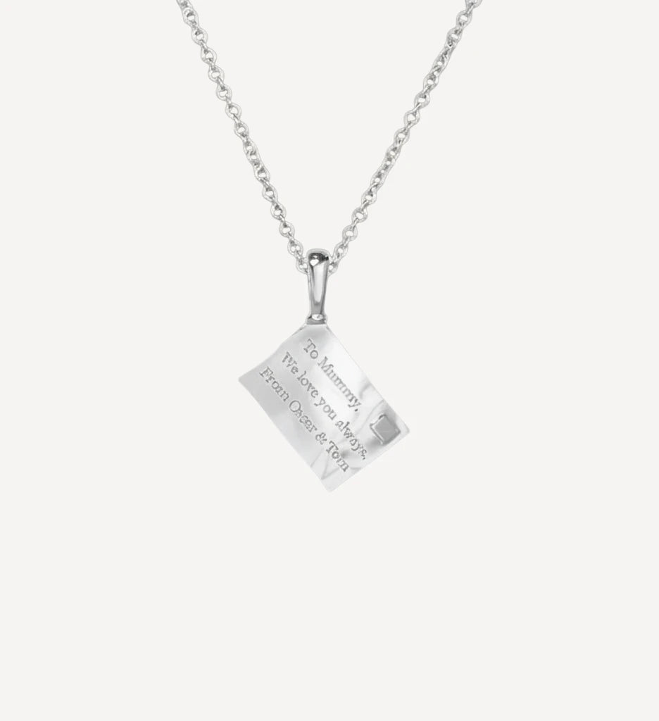 Vintage Love Letter Necklace | Engraved