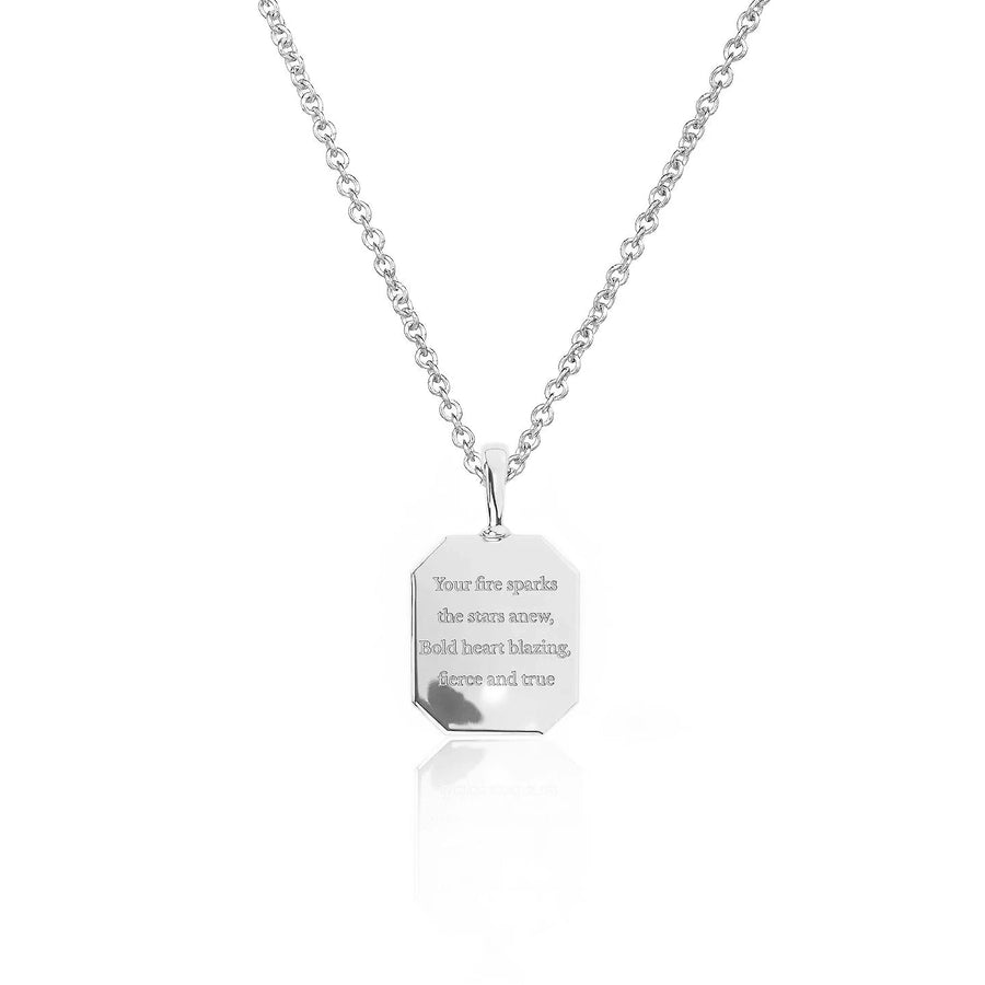 Zodiac Poem Necklace | Octagon