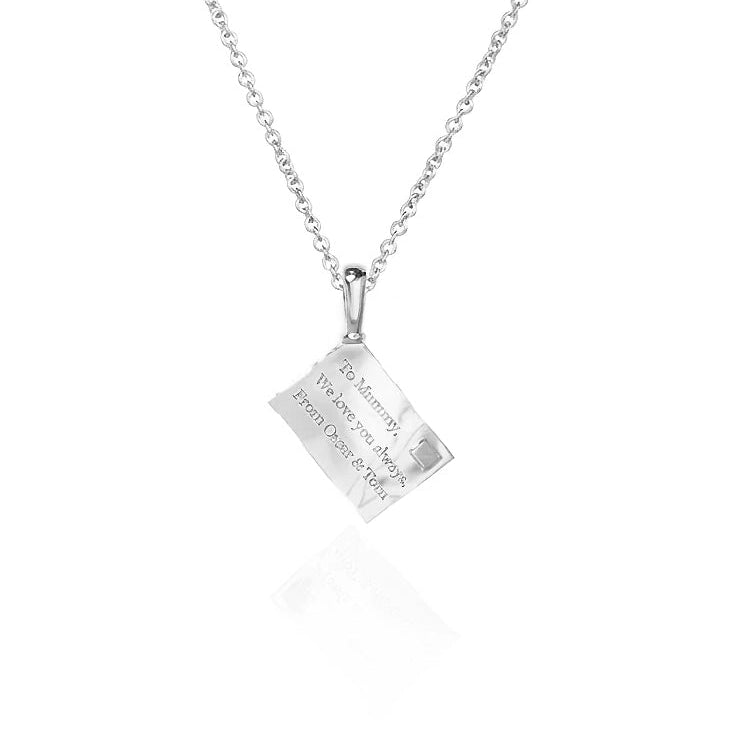 Vintage Love Letter Necklace | Engraved