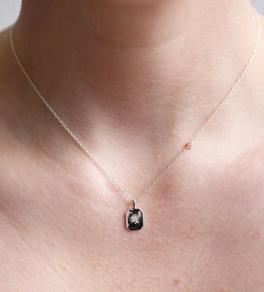 Zodiac Poem Necklace | Octagon