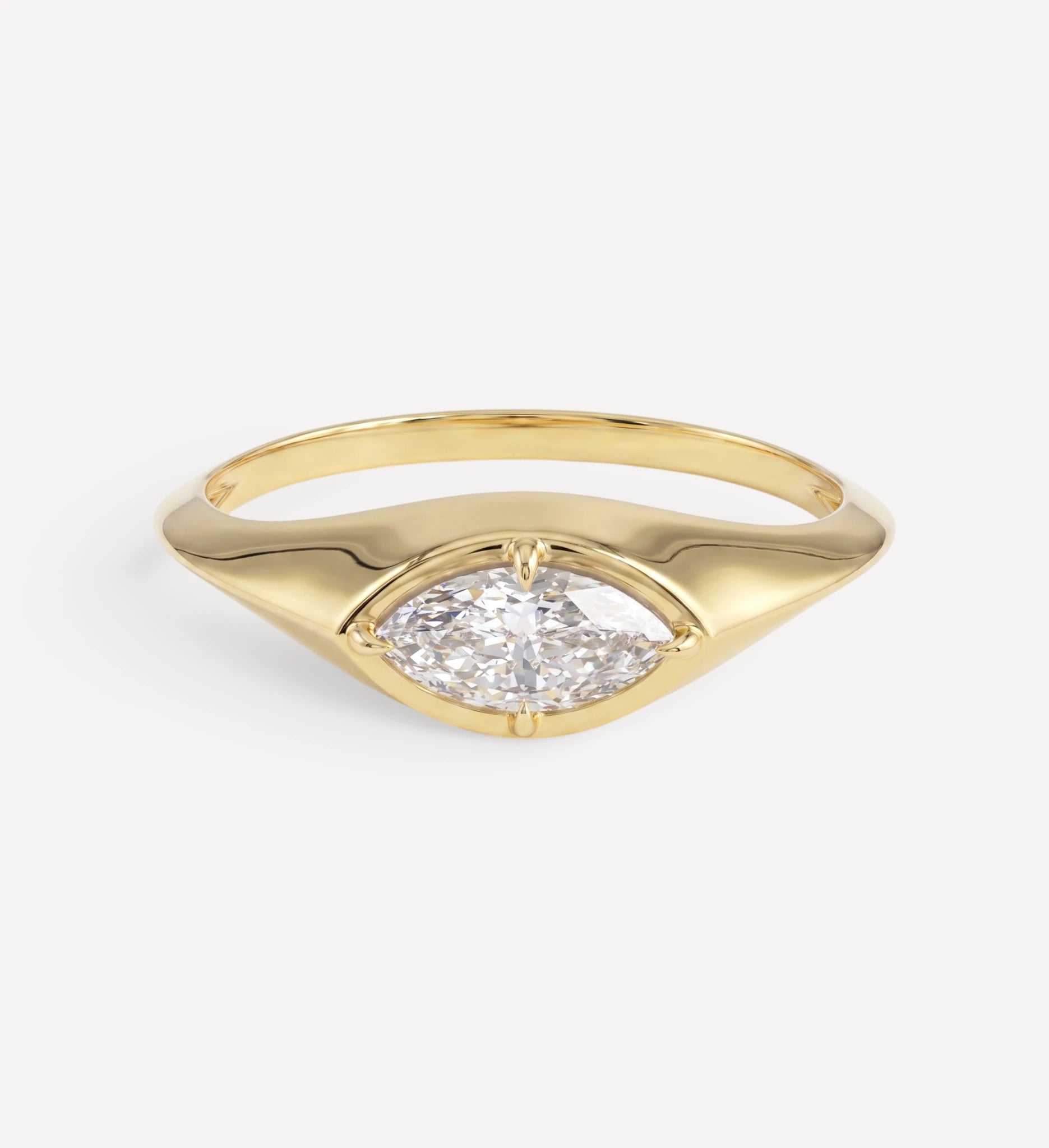 Fenwick Signet Ring II | 0.30ct Marquise Diamond