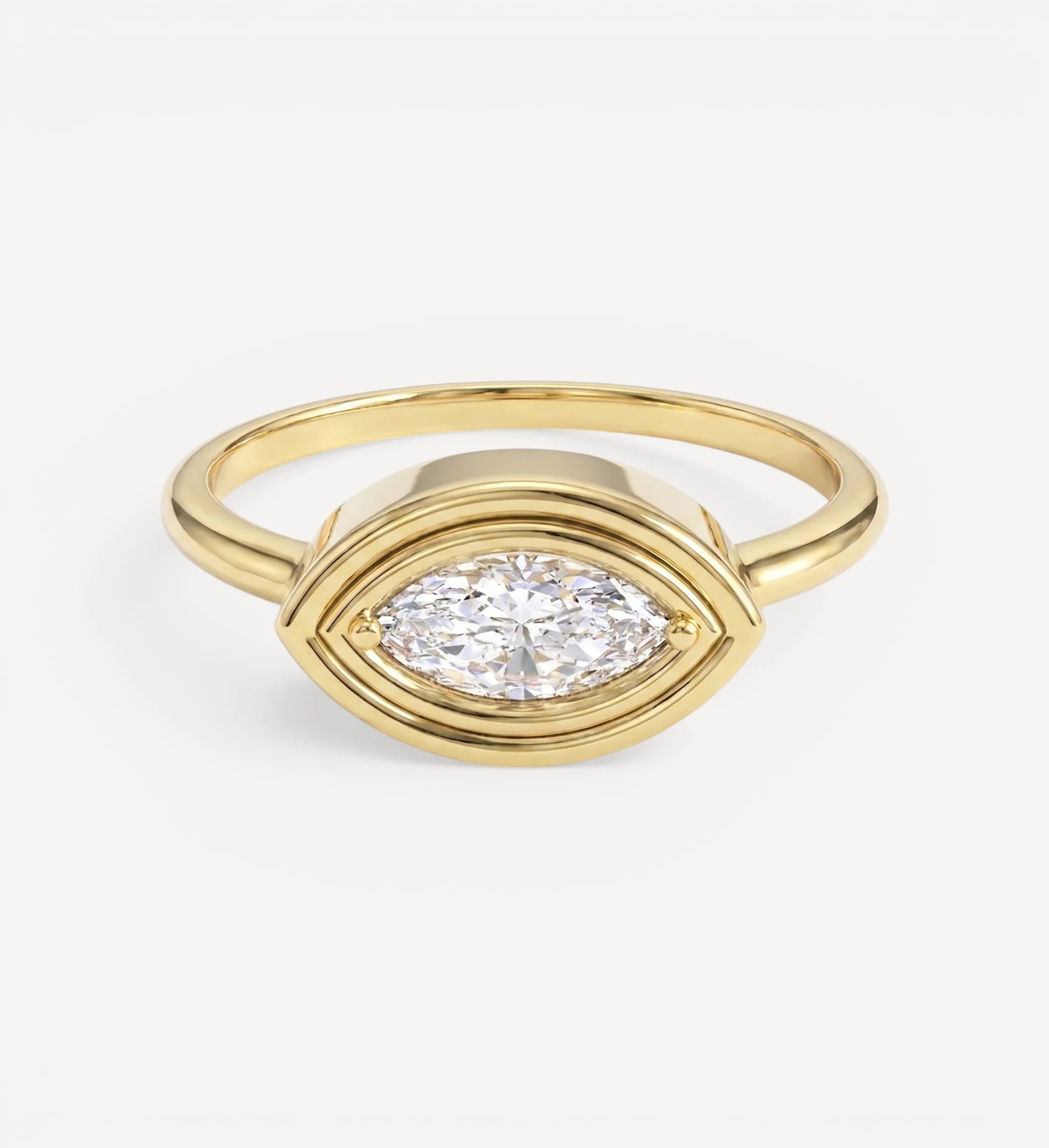 Flow Ring II | Marquise Diamond
