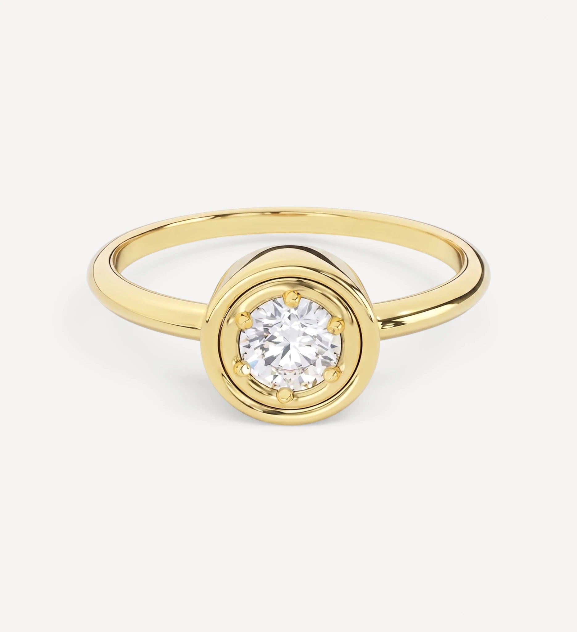 Flow Ring II | Round Diamond