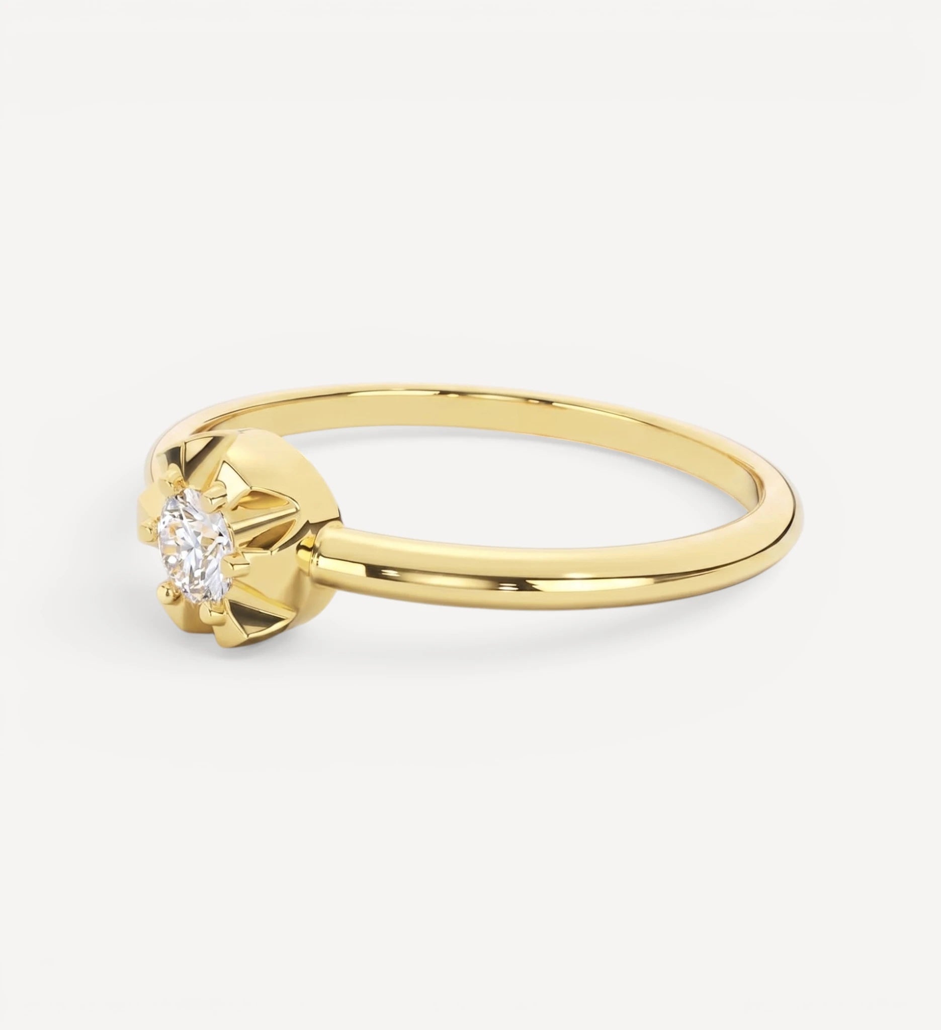 Petite Margot Ring | Round Birthstone