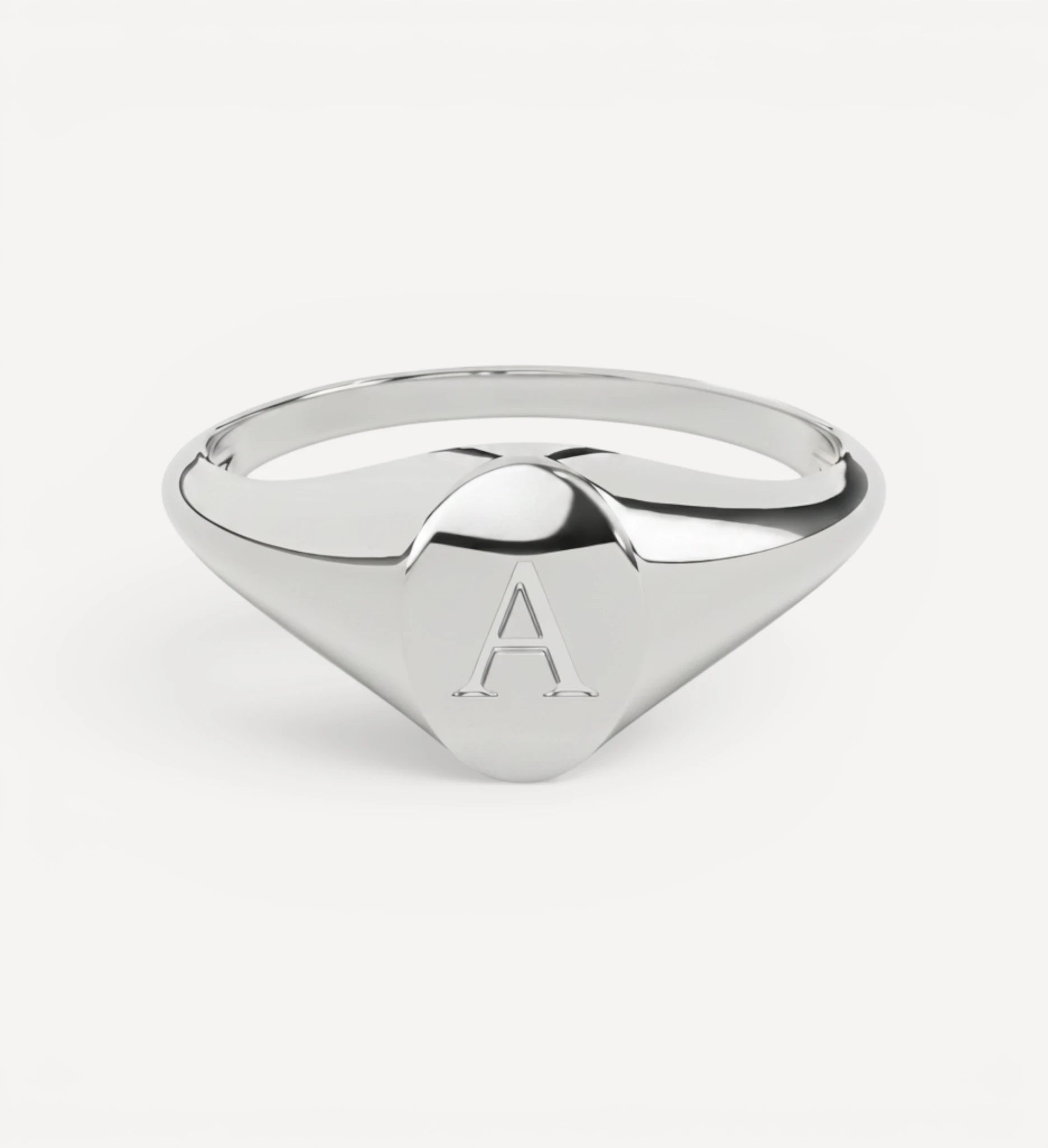 Oval Signet | Engraved Initial