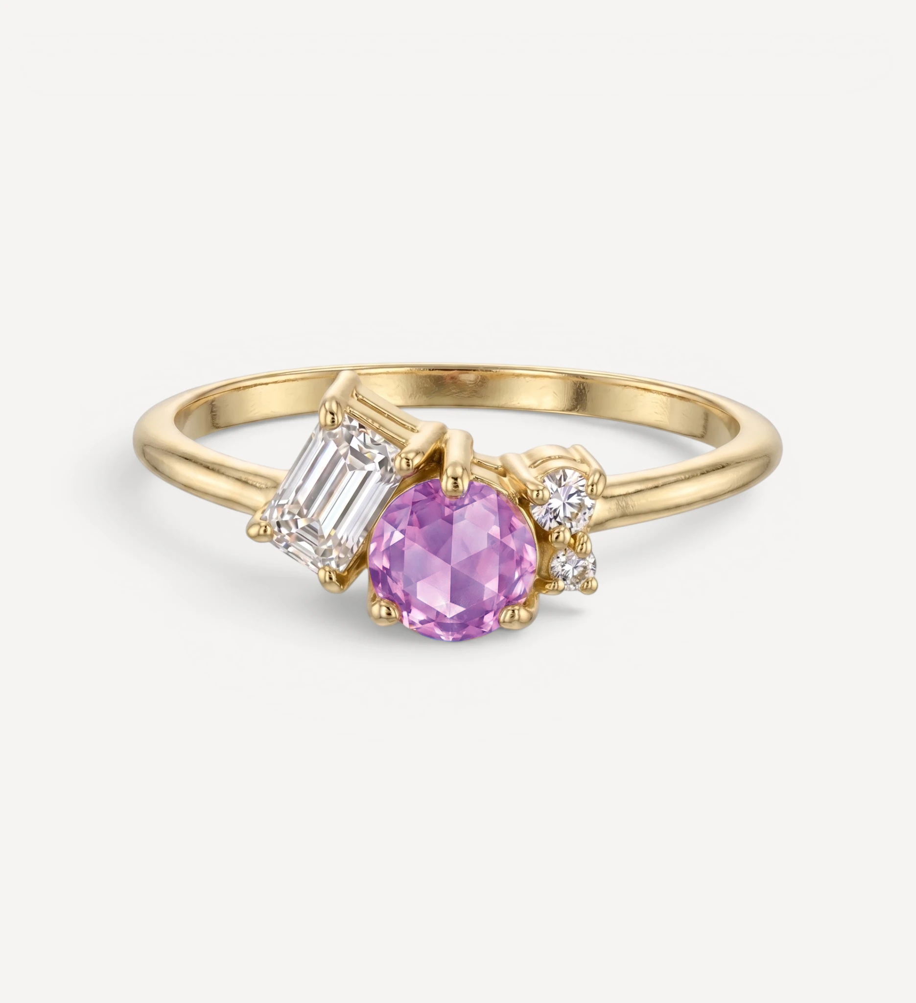 Rosa Cluster Ring | sapphire & diamond