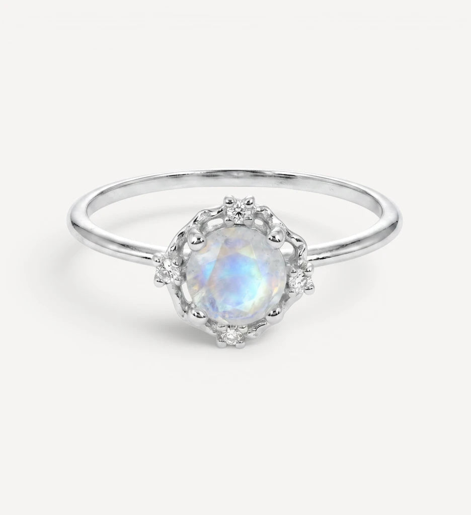Adria | moonstone & diamonds
