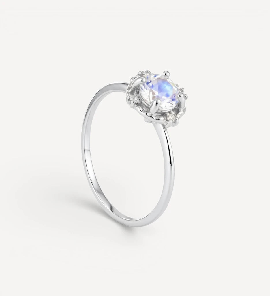 Adria | moonstone & diamonds
