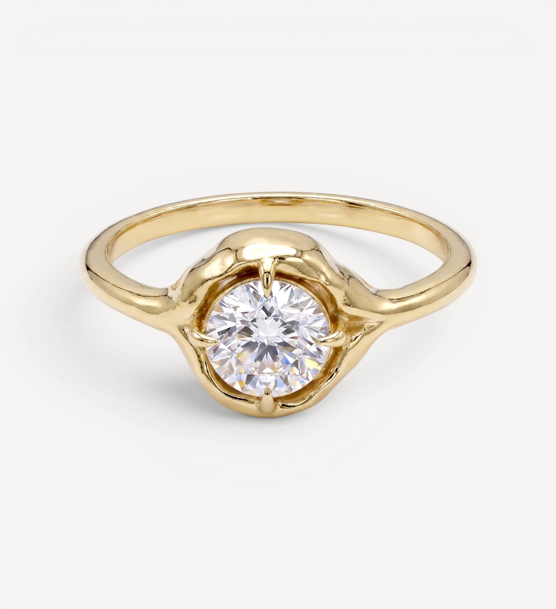 Organic Solitaire | round diamond