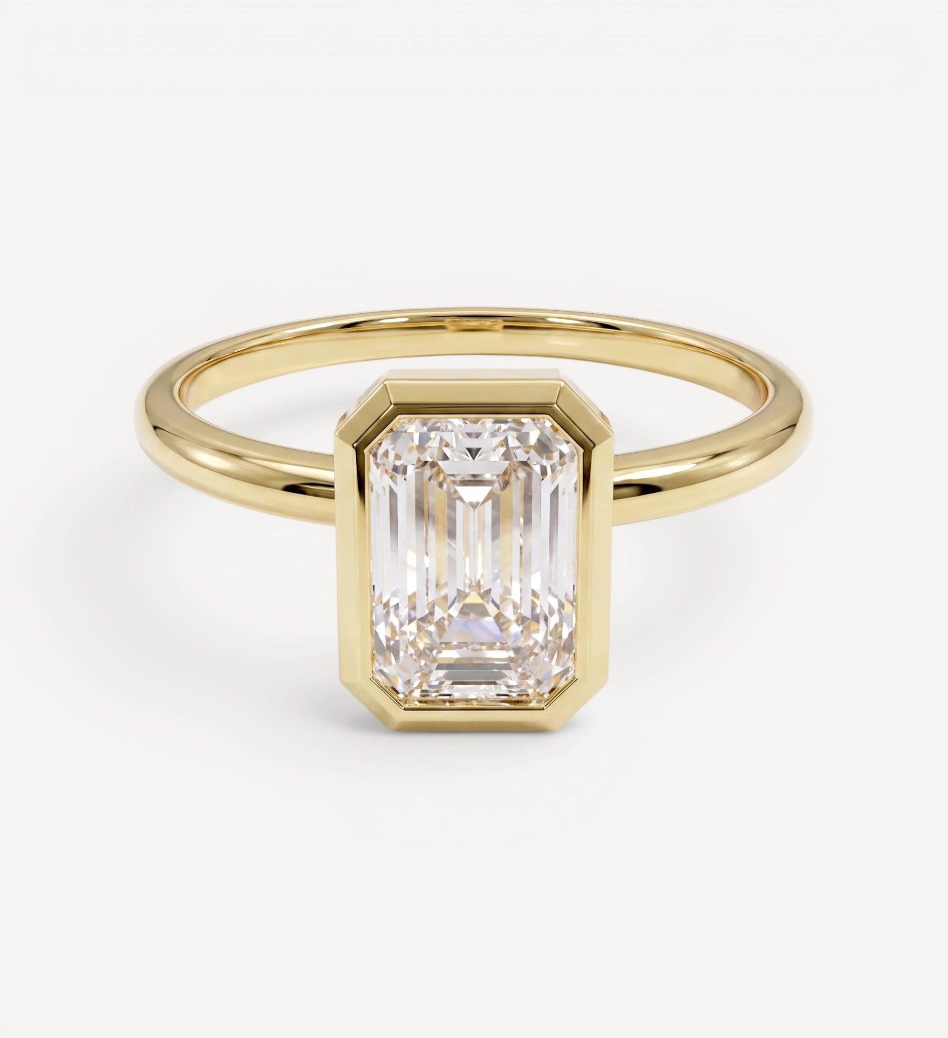Iris Solitaire | emerald diamond