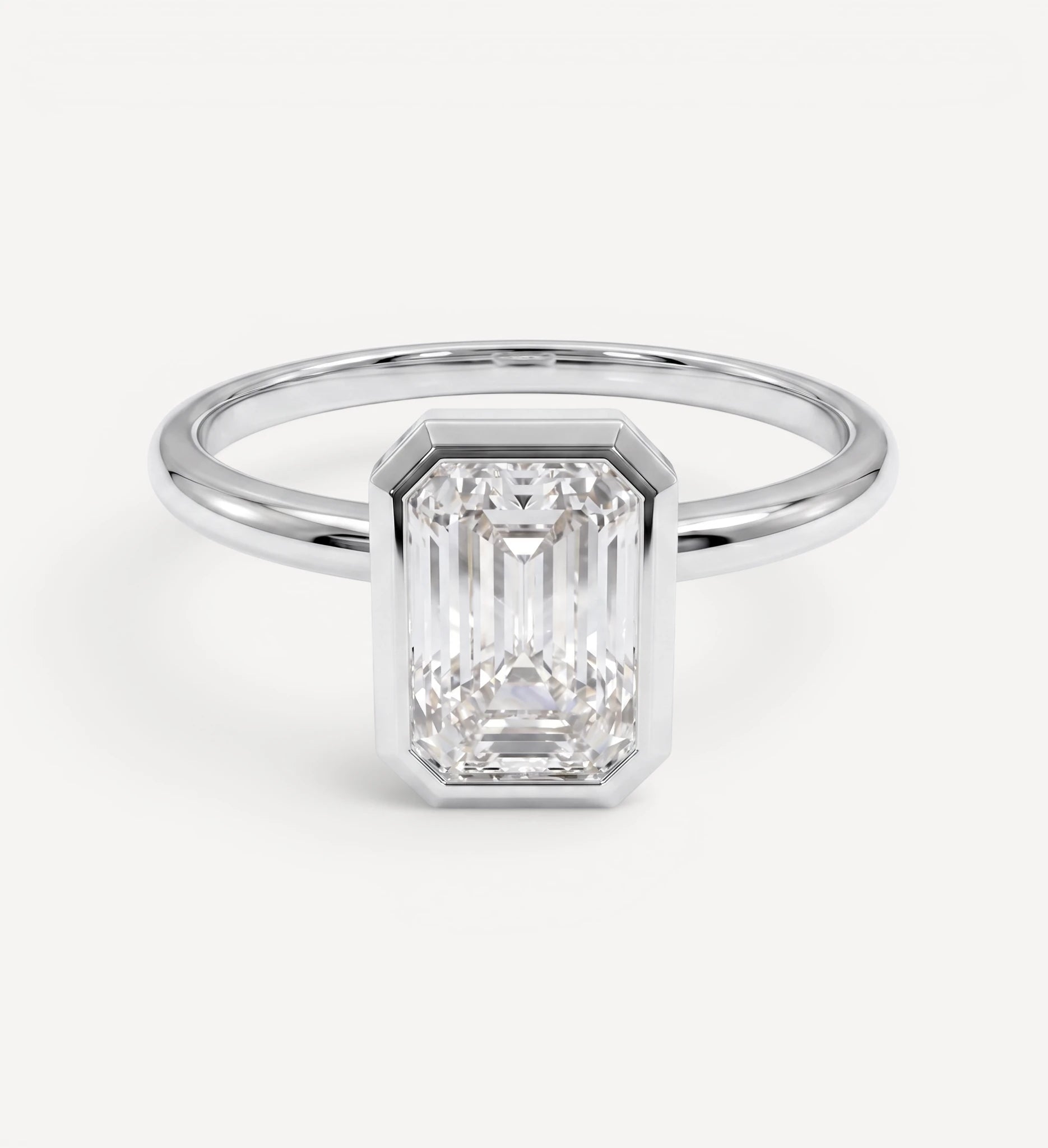 Iris Solitaire | emerald diamond