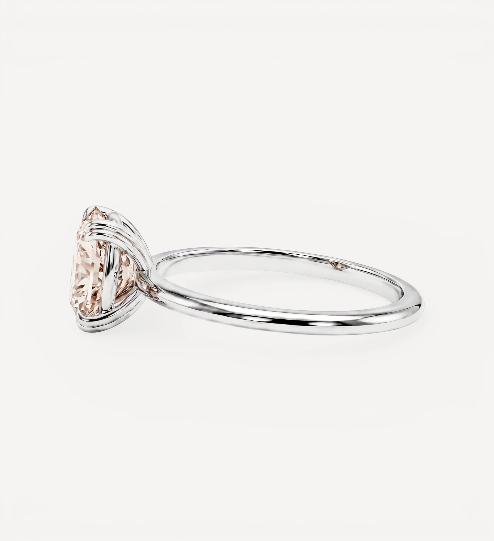 Round Solitaire | champagne diamond