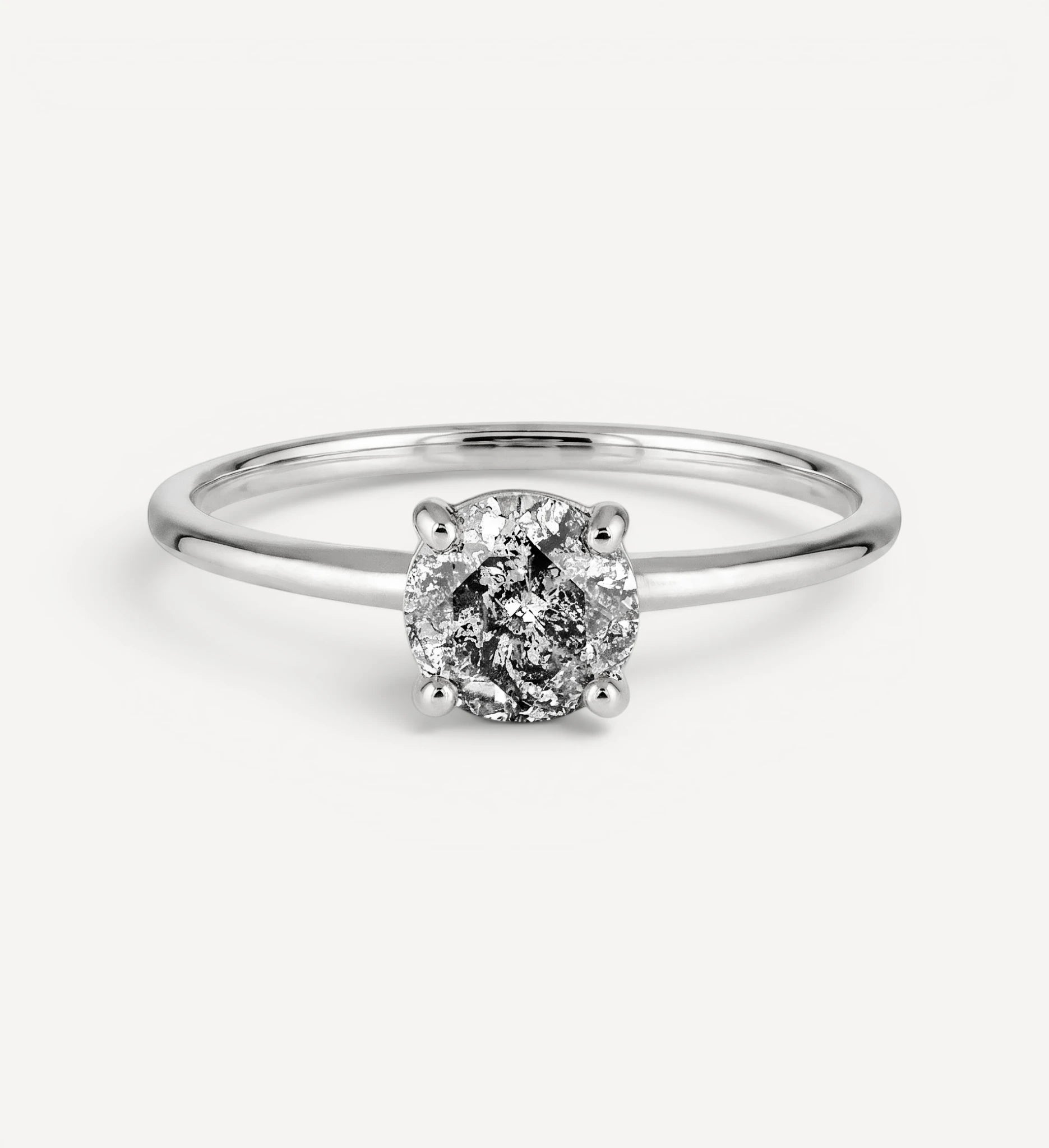 Anne Solitaire | Salt & Pepper diamond