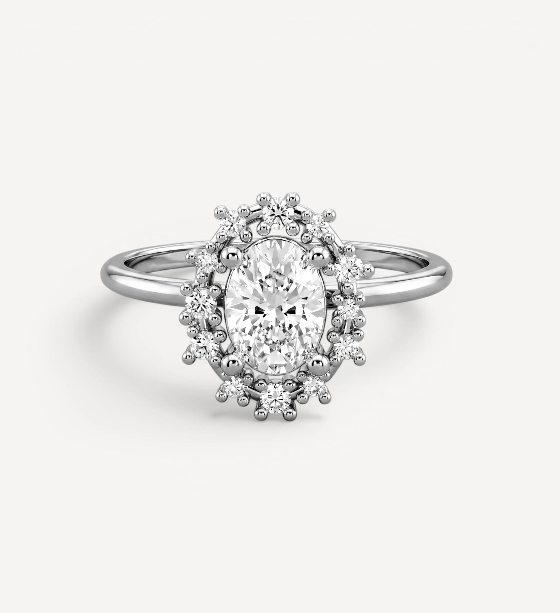 Everly | white sapphire & diamonds
