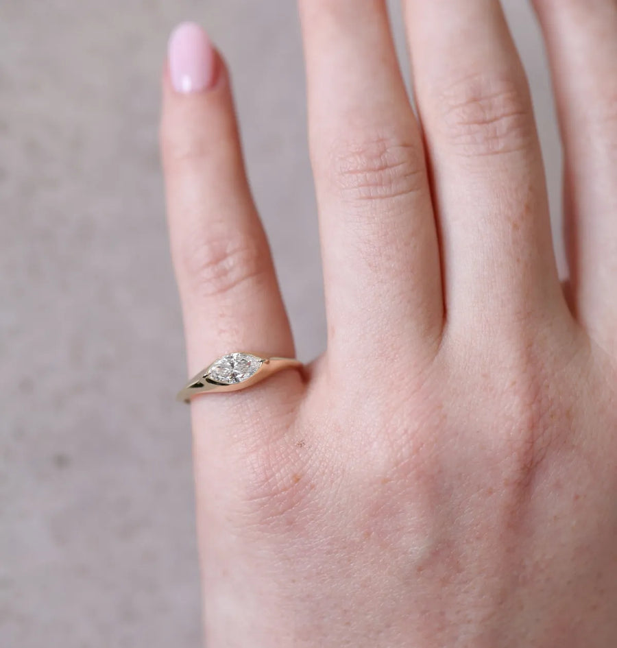 Fenwick Signet Ring | 0.50ct Marquise Diamond