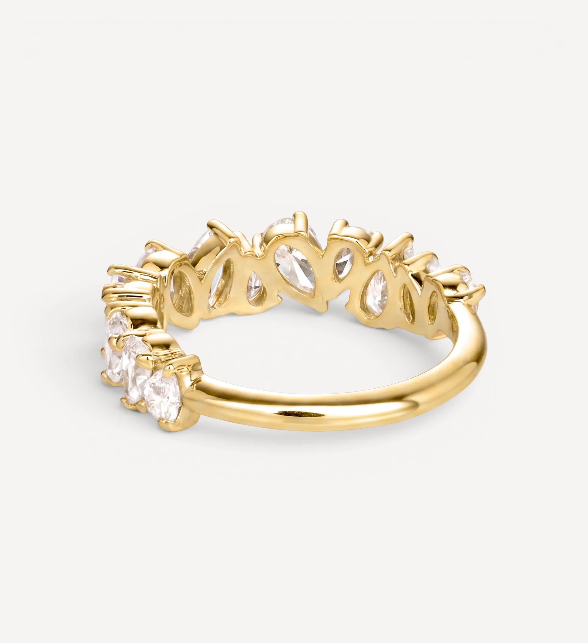 Pear Cluster Eternity ring | diamond